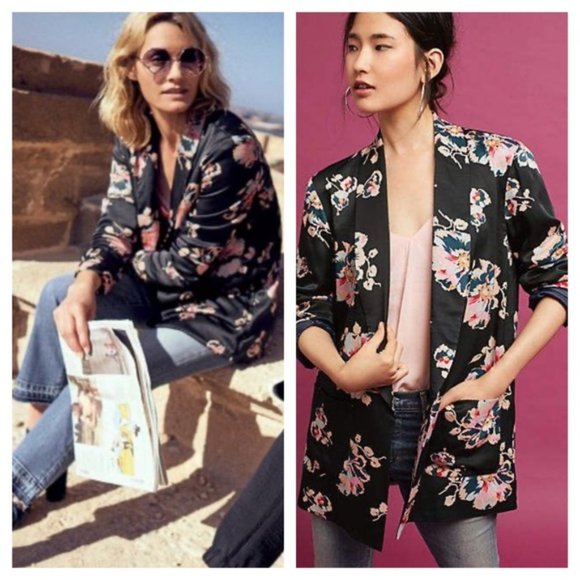 Anthropologie Jackets & Blazers - Anthropologie Floral Tavie Open Blazer Size S